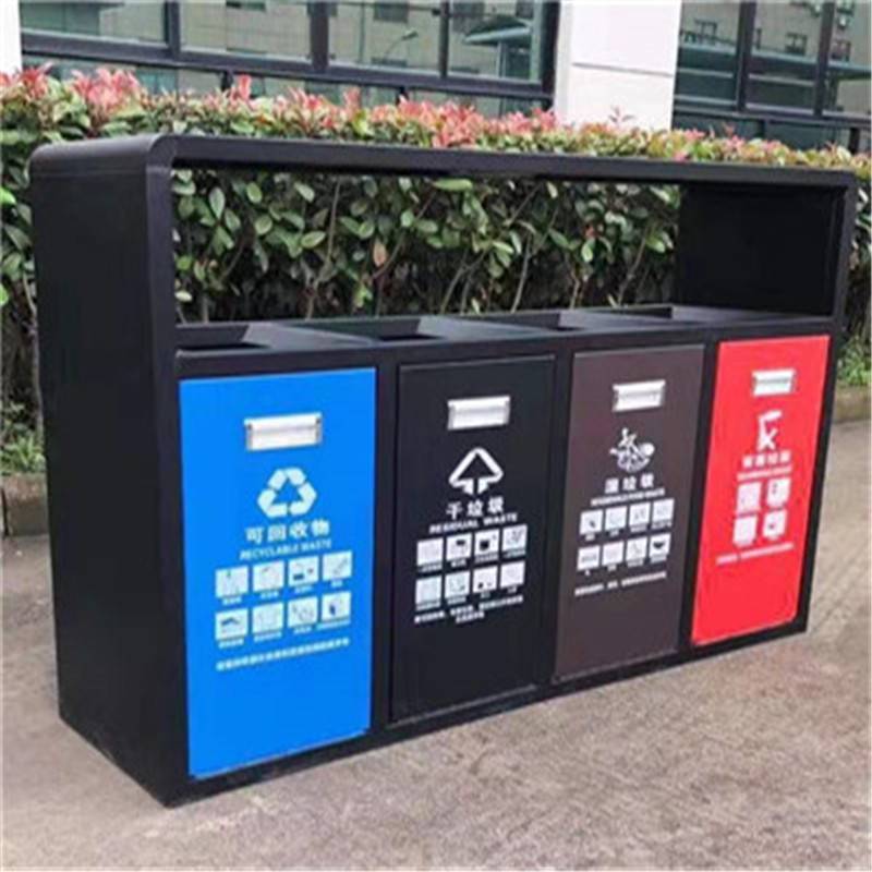 【重庆新款户外垃圾桶多分类三四分类干湿环卫室外垃圾箱图片】重庆新款户外垃圾桶多分类三四分类干湿环卫室外垃圾箱